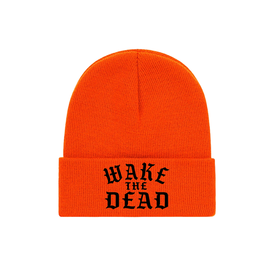 WAKE THE DEAD - "Logo" Orange Beanie
