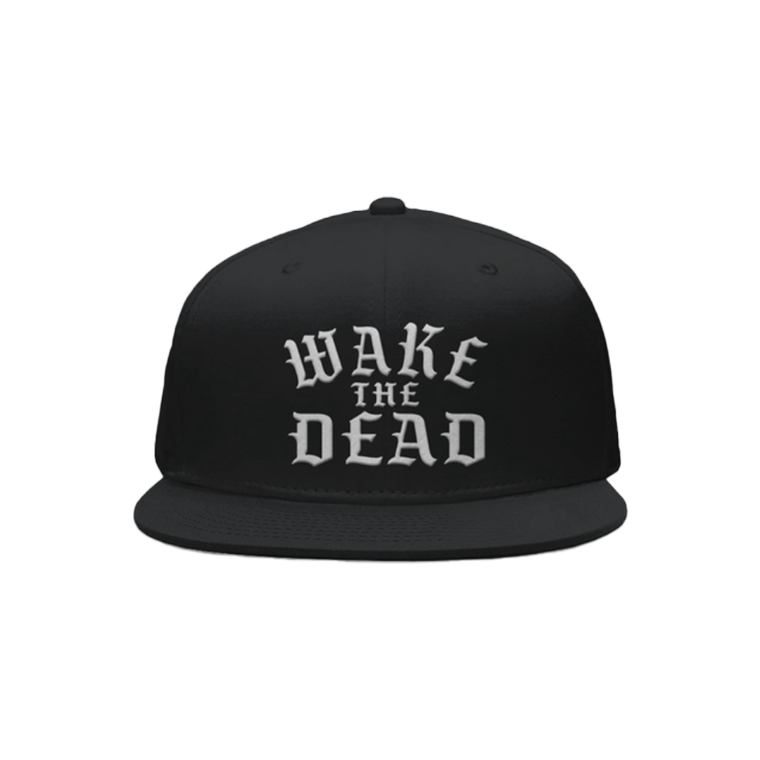 WAKE THE DEAD "Logo" Black Snapback Hat