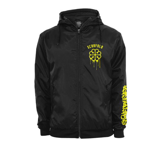 SCARFOLD - "Graffiti" Black Windbreaker