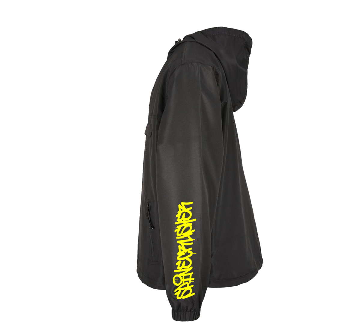 SCARFOLD - "Graffiti" Black Windbreaker