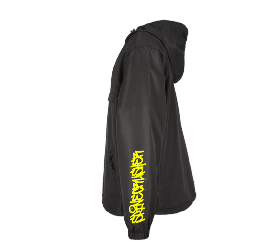 SCARFOLD - "Graffiti" Black Windbreaker