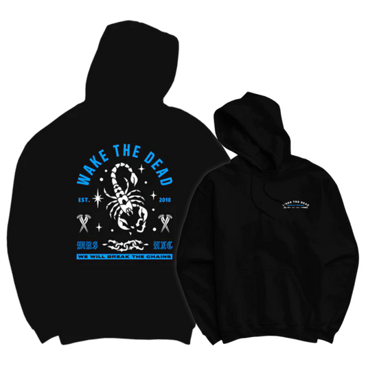 WAKE THE DEAD "Scorpion" Black Hoodie