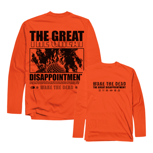 WAKE THE DEAD - "The Great Disappointment" Orange Longsleeve