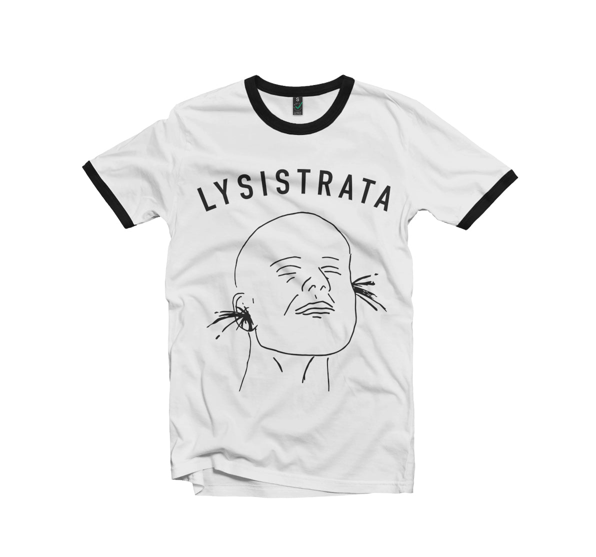 LYSISTRATA "Exploding Ears White T-Shirt"
