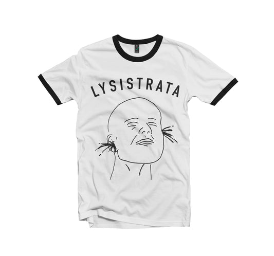 LYSISTRATA "Exploding Ears White T-Shirt"