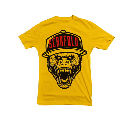SCARFOLD - "GORILLA" Yellow T-Shirt
