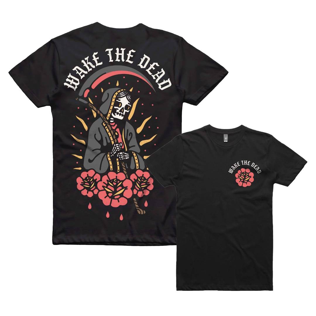 WAKE THE DEAD - "Reaper" Black T-Shirt