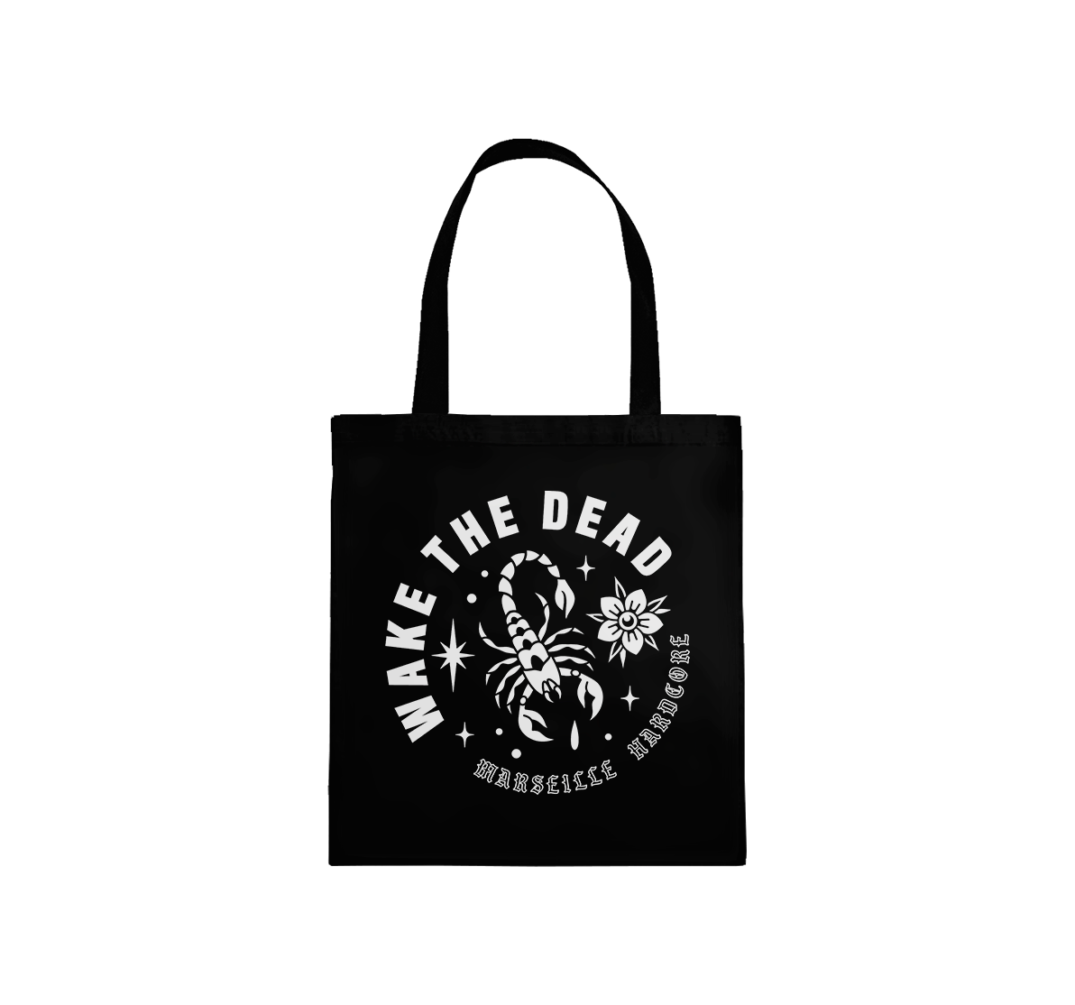 WAKE THE DEAD - "Scorpion" Black Totebag