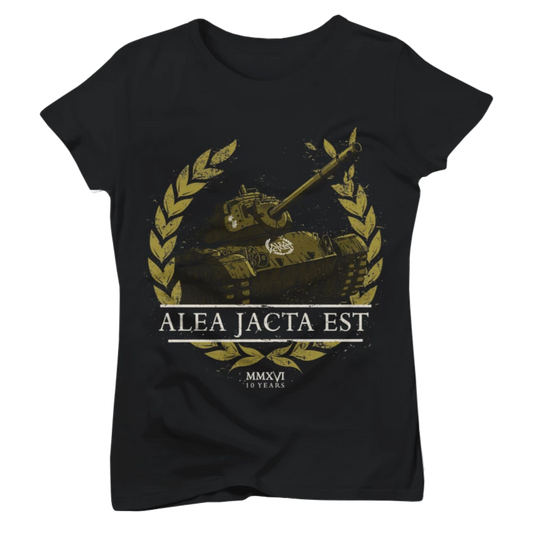 ALEA JACTA EST "Battle Tank" Black T-Shirt