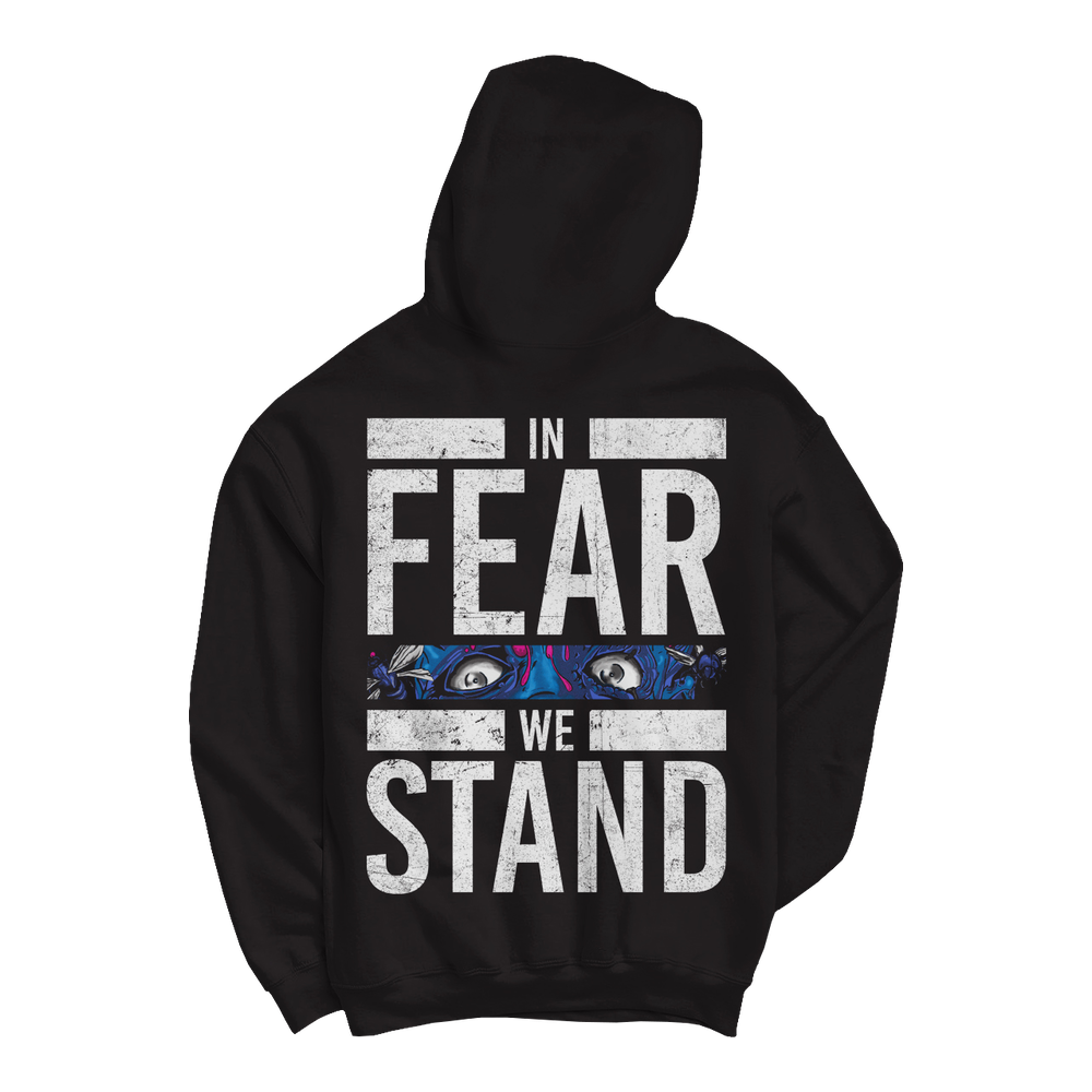 GET THE SHOT "In Fear We Stand" Black Zip-Up Hoodie