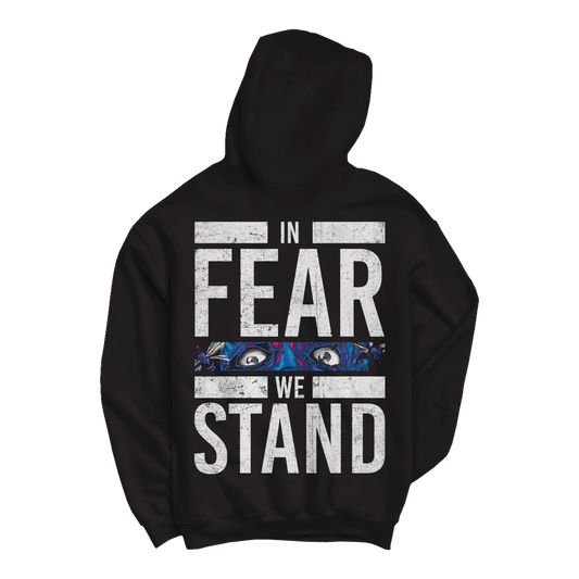 GET THE SHOT "In Fear We Stand" Black Zip-Up Hoodie