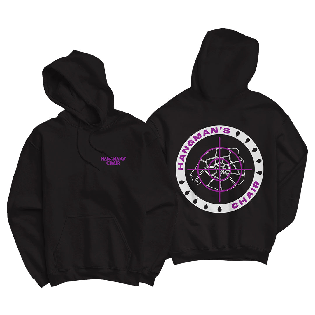 HANGMAN'S CHAIR "La Cible" Black Hoodie