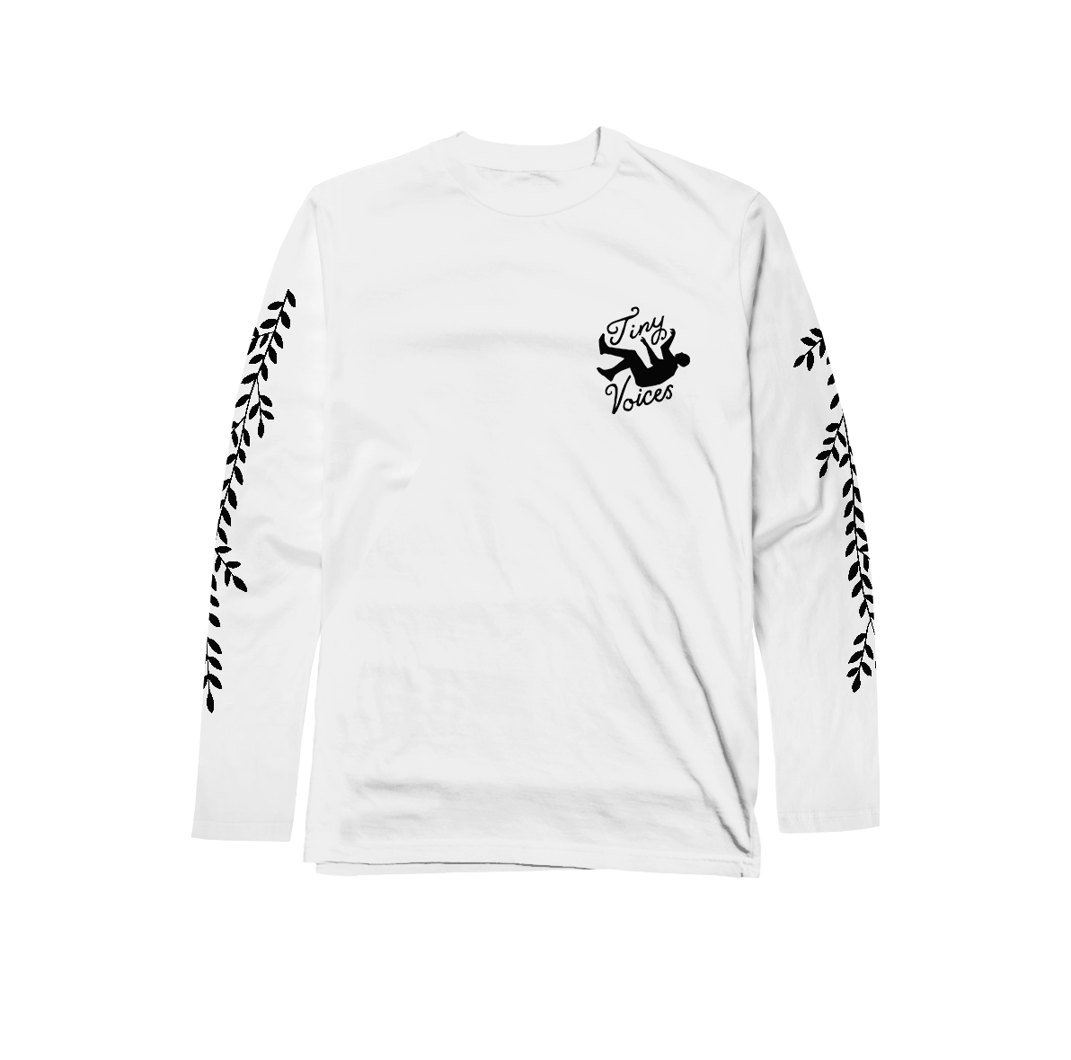 TINY VOICES "Erosion" WHITE LONGSLEEVE