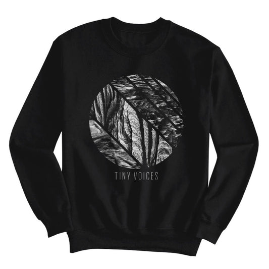 TINY VOICES "Erosion" BLACK CREWNECK