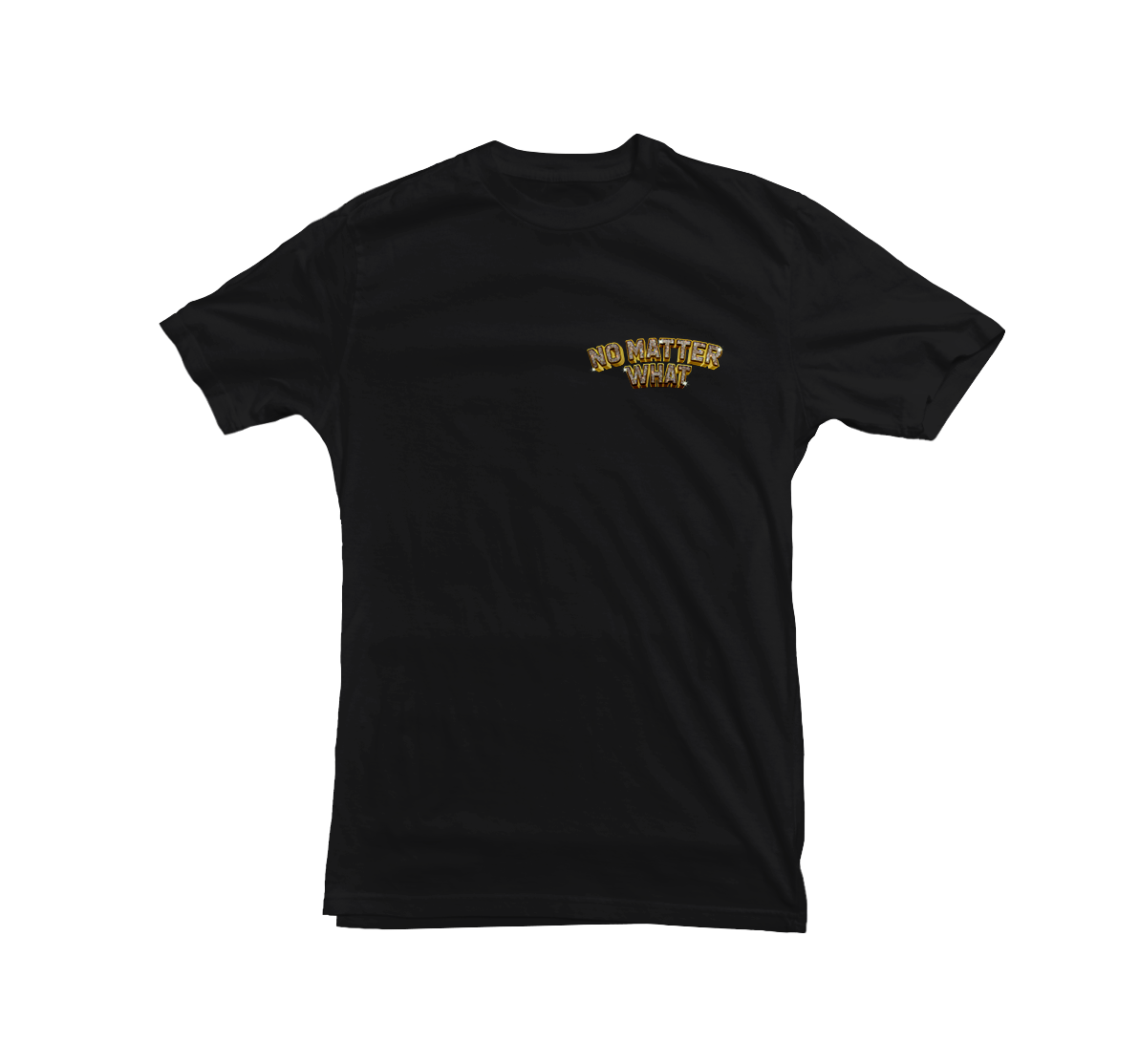NO MATTER WHAT "Double Talk Cover" Black T-Shirt