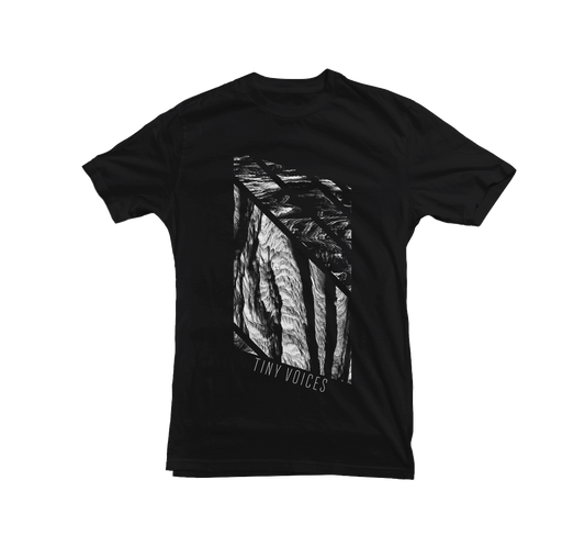 TINY VOICES "Erosion: Quadrangle" BLACK T-Shirt