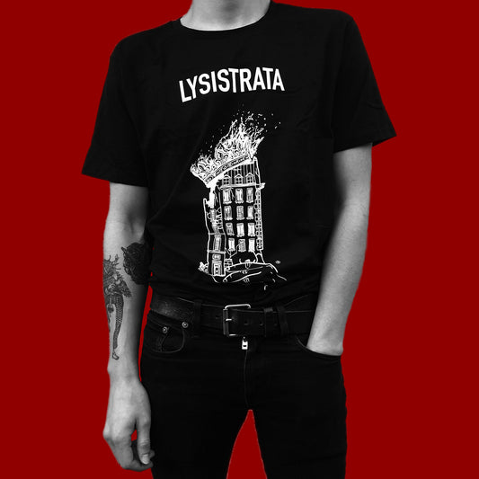 LYSISTRATA "Everyone Out Black T-Shirt"