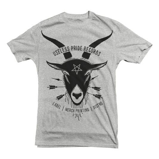USELESS PRIDE RECORDS "Goat" Grey T-Shirt