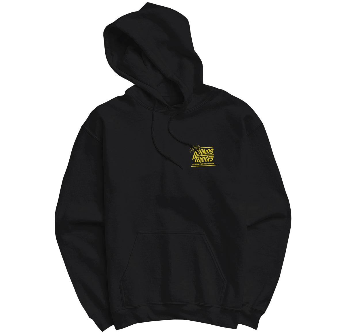 LES RHINO FEROCES - Hoodie Noir "Pocket + back"