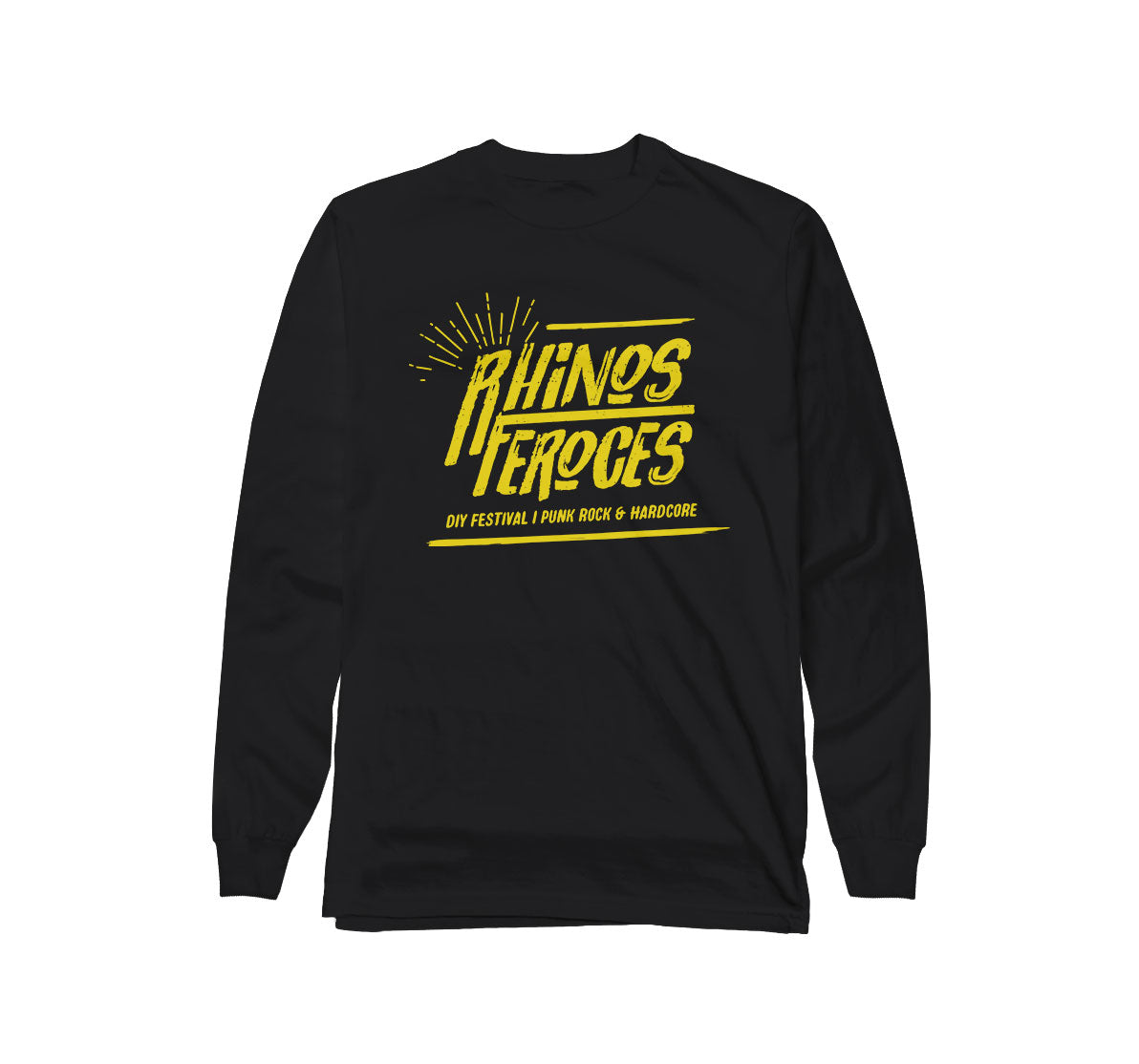 LES RHINO FEROCES - Longsleeve Noir "LOGO"