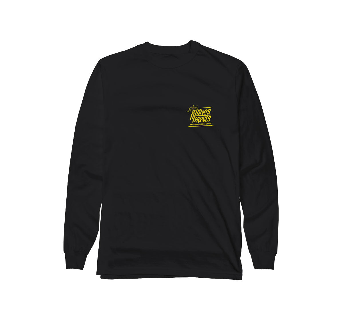 LES RHINO FEROCES - Longsleeve Noir "Pocket + back"