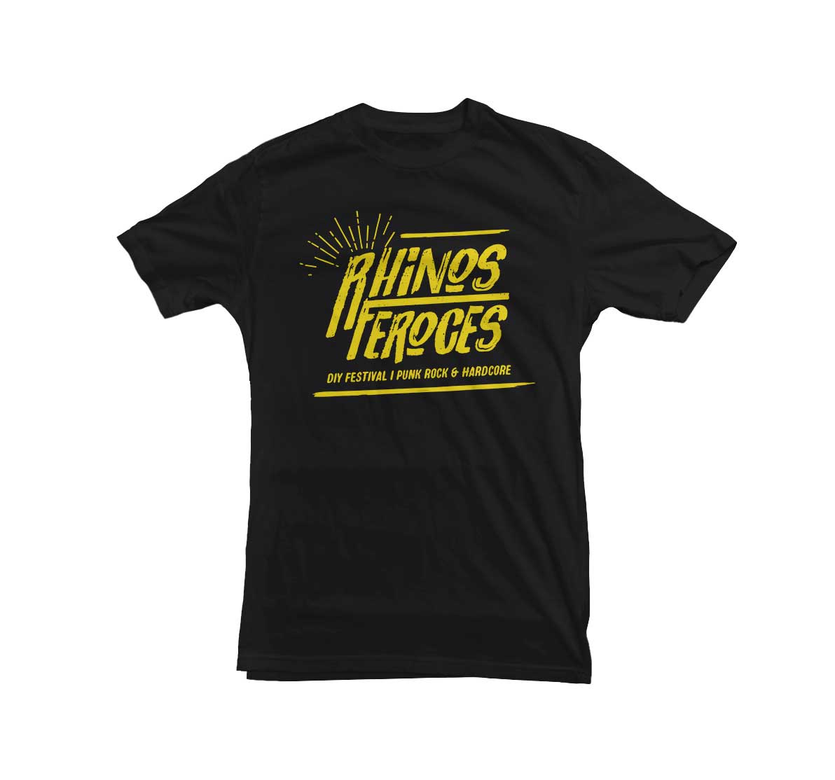 LES RHINO FEROCES - T-Shirt Noir "LOGO"