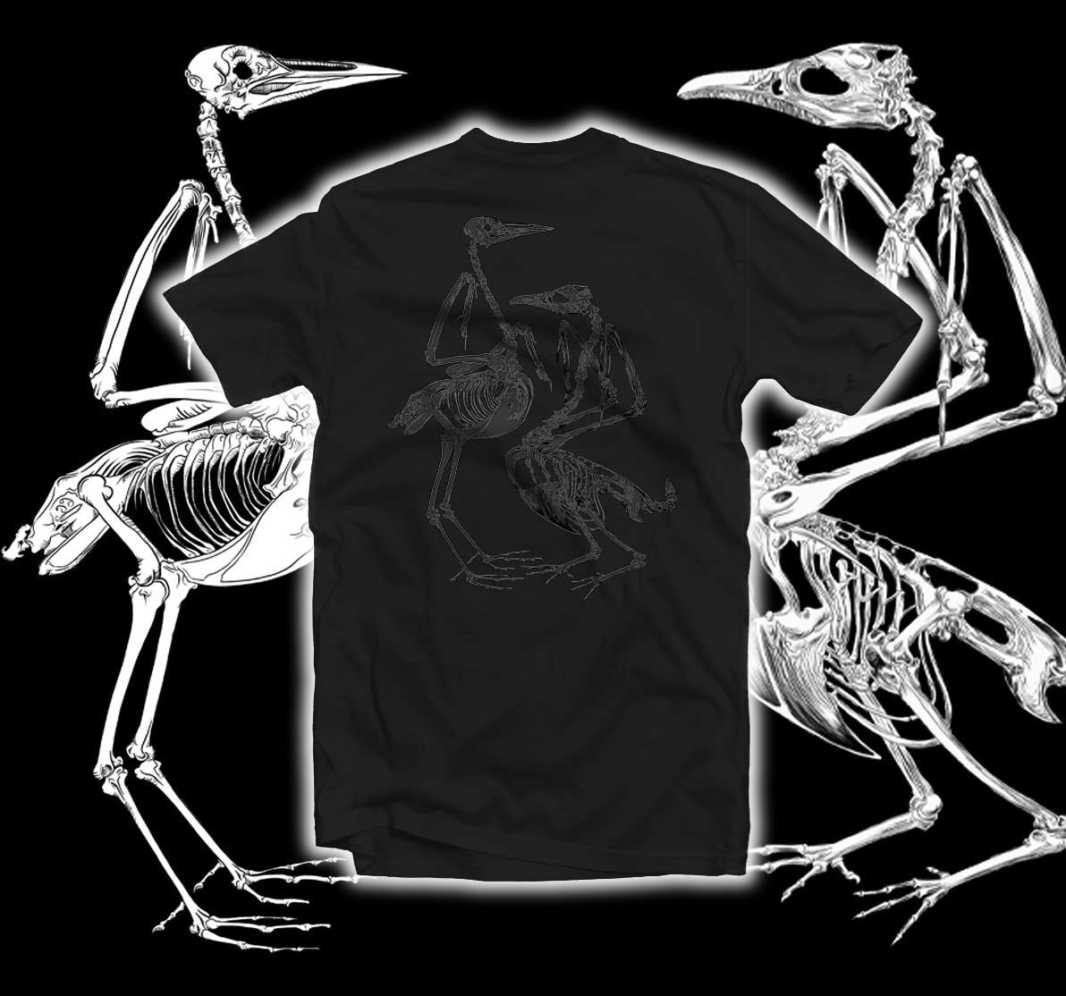 MÖTH "Oiseaux" Black T-Shirt