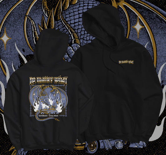 NO MATTER WHAT "Dragon Treasure" Black Hoodie