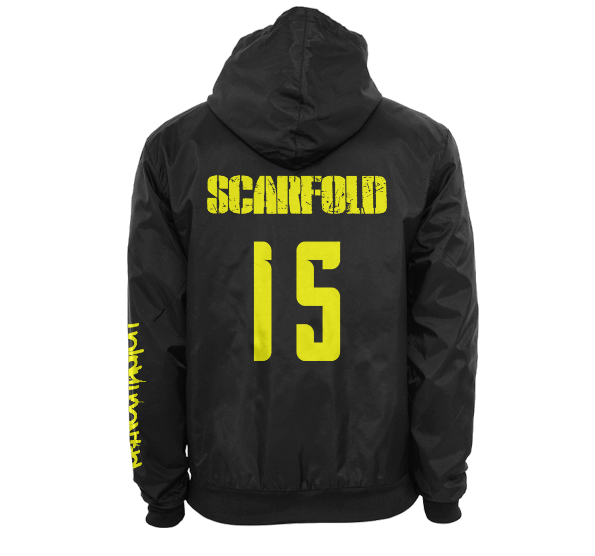 SCARFOLD - "Graffiti" Black Windbreaker