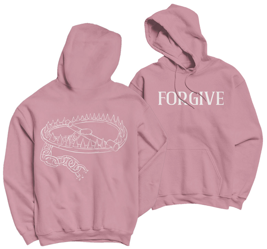 FORGIVE "Logo" Pink Hoodie