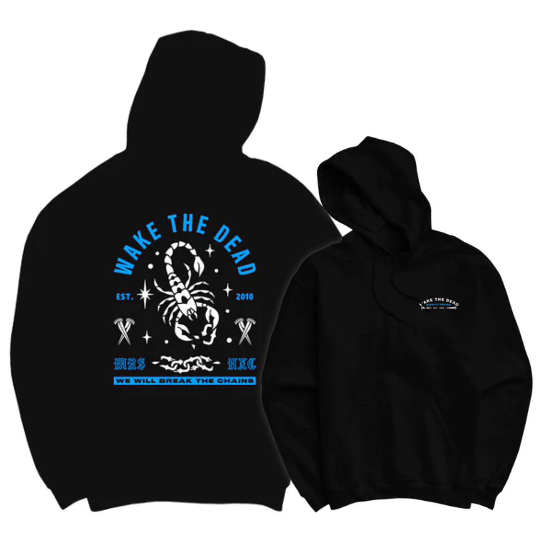 WAKE THE DEAD "Scorpion" Black Hoodie