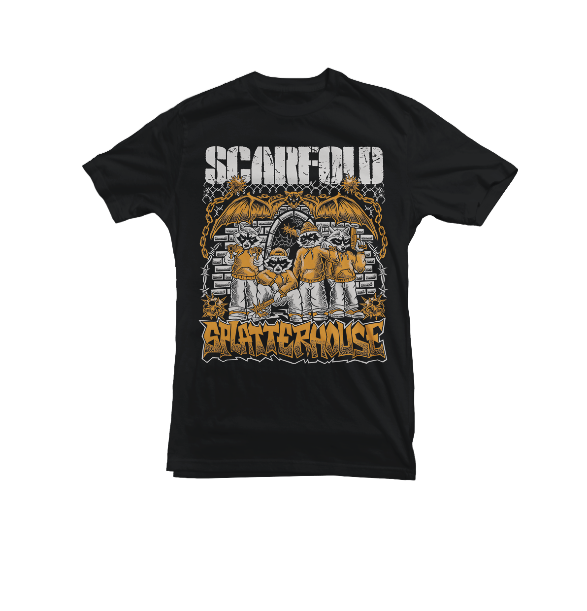 SCARFOLD - "Splatterhouse" Black T-Shirt