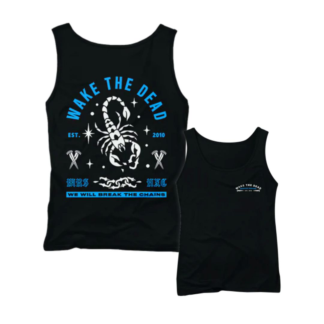 WAKE THE DEAD "Scorpion" Black Tanktop