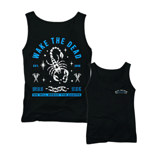 WAKE THE DEAD "Scorpion" Black Tanktop