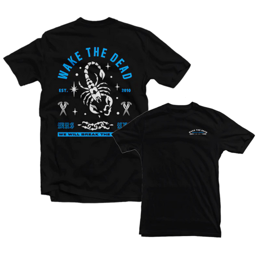 WAKE THE DEAD - "Scorpion" Black T-Shirt