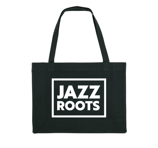 JAZZ ROOTS "Logo" Black Big Shopping Bag
