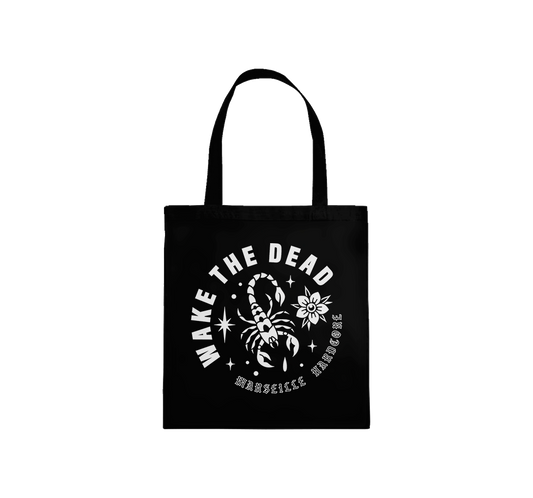 WAKE THE DEAD - "Scorpion" Black Totebag