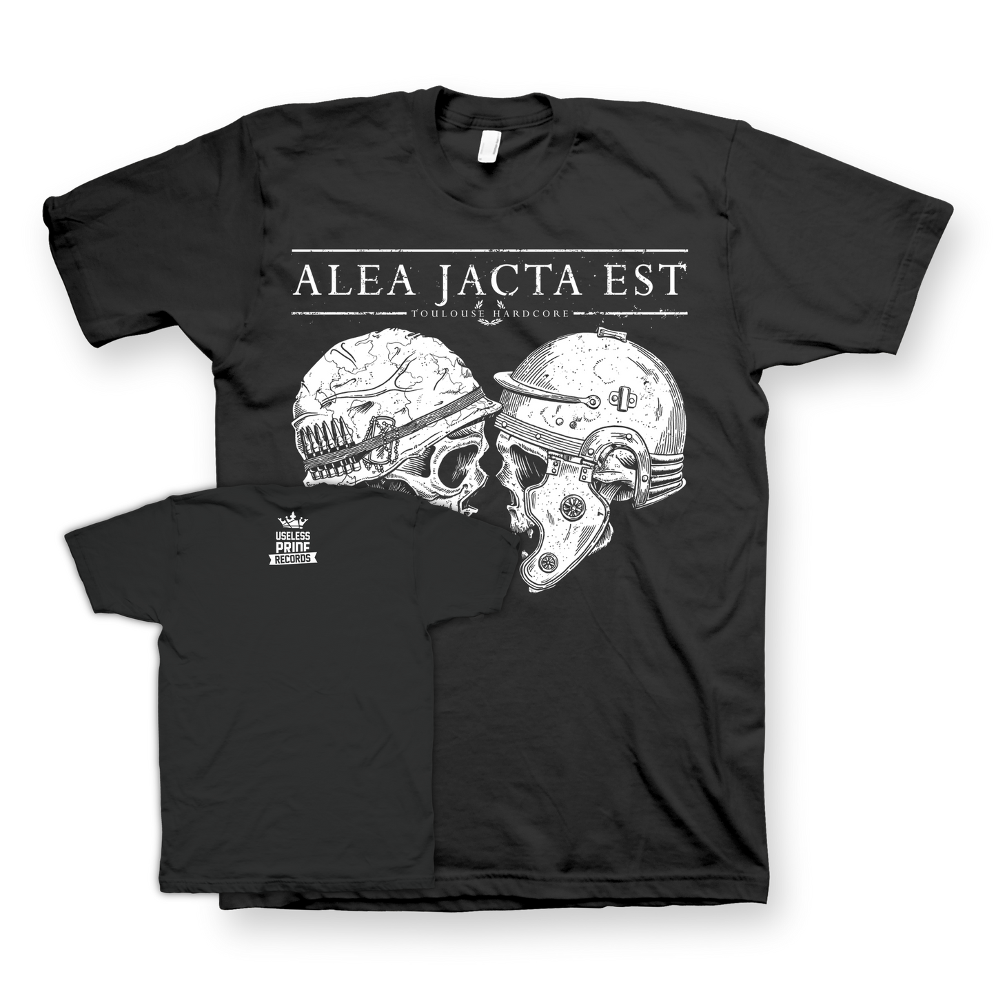 ALEA JACTA EST "Skull" Black T-Shirt