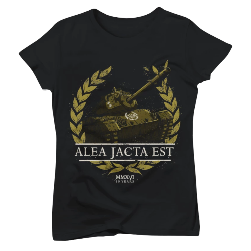 ALEA JACTA EST "Battle Tank" Black T-Shirt