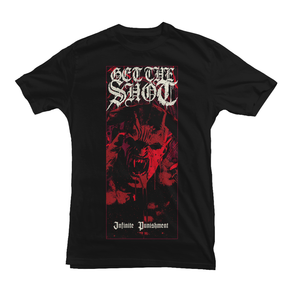 GET THE SHOT "Infinite Punishment" Black T-Shirt