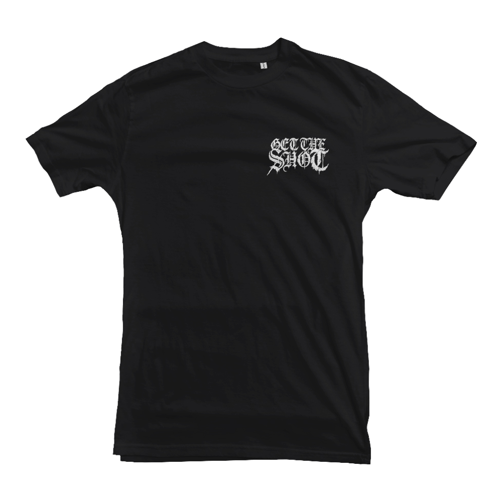 GET THE SHOT "Death To Oppressors" Black T-Shirt