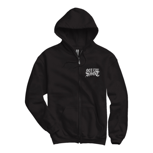 GET THE SHOT "In Fear We Stand" Black Zip-Up Hoodie