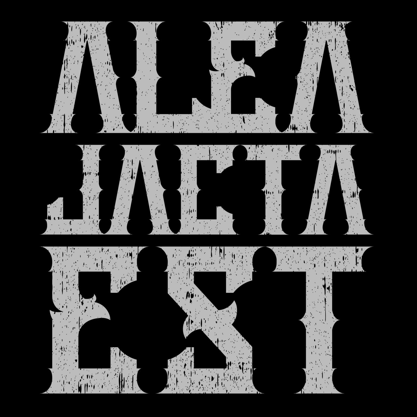 ALEA JACTA EST T-shirt (BLACK, MEN)