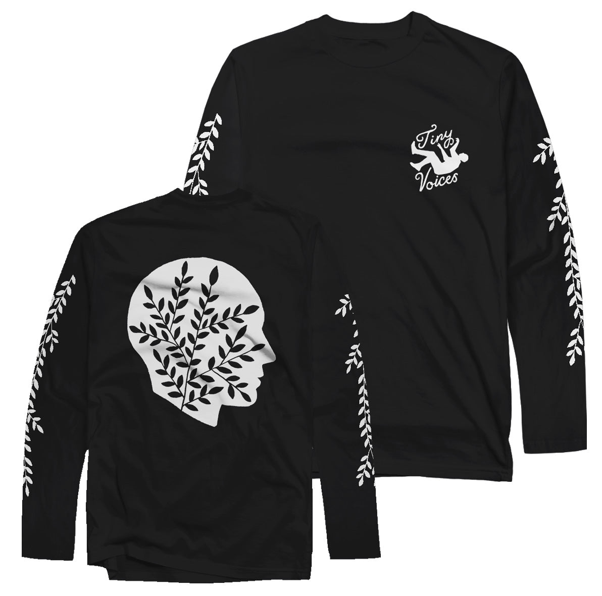 TINY VOICES "Erosion" BLACK LONGSLEEVE