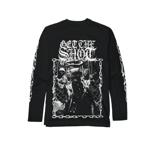 GET THE SHOT "Survival Denied" Black Longsleeve