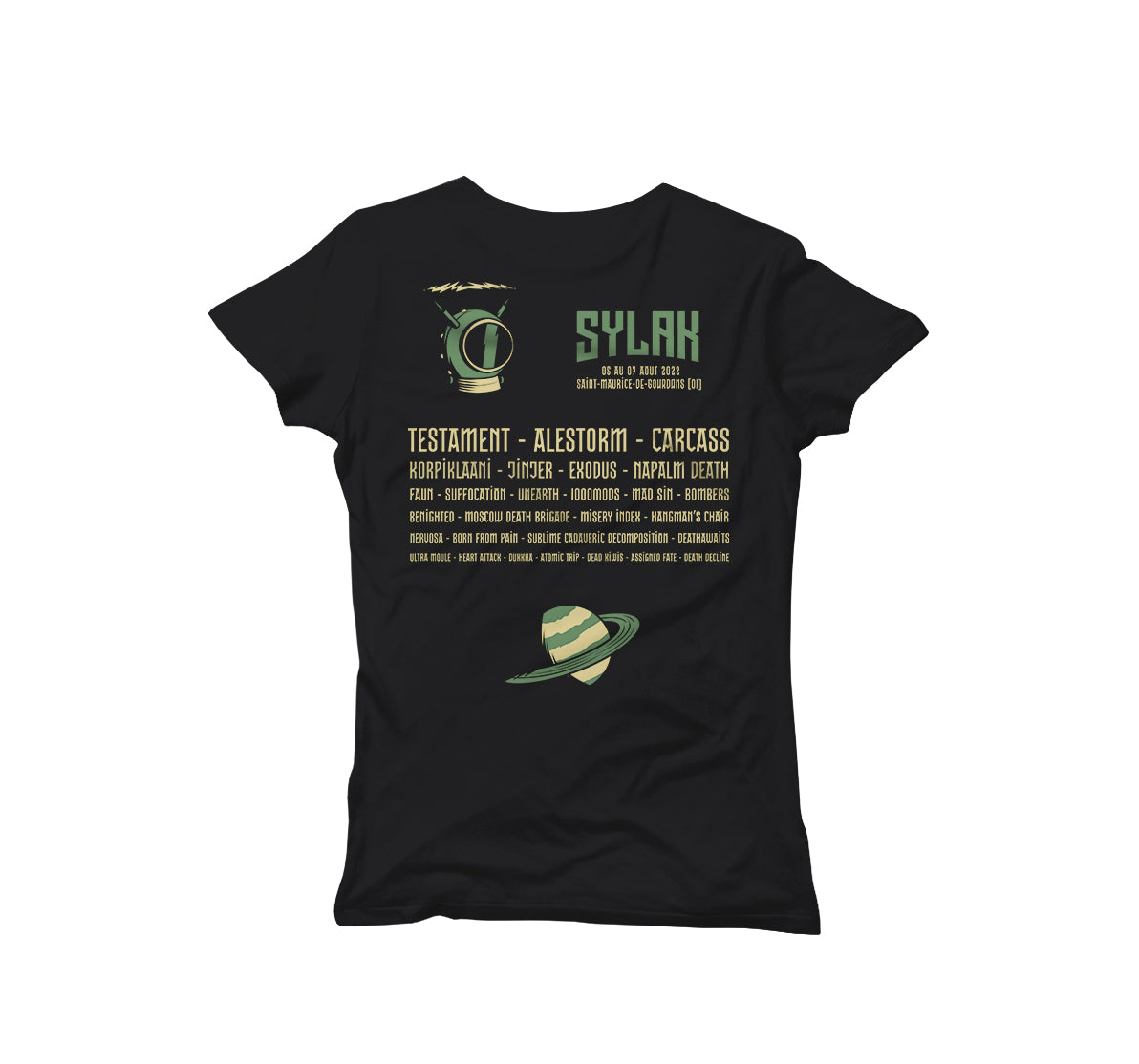 SYLAK OPEN AIR "Fest 2022" Black T-Shirt - Woman