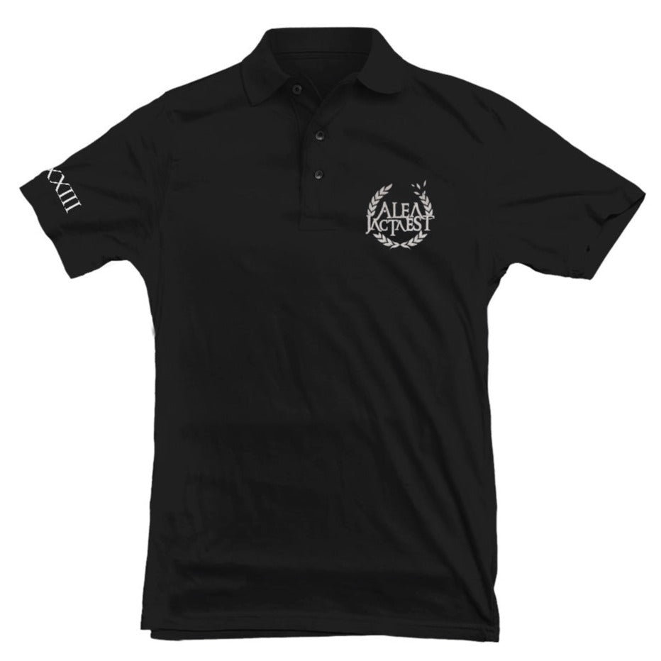 ALEA JACTA EST "Logo" Black Polo