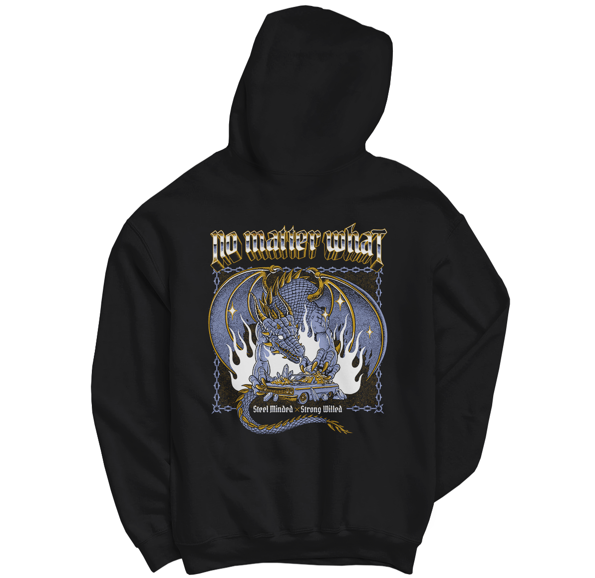NO MATTER WHAT "Dragon Treasure" Black Hoodie