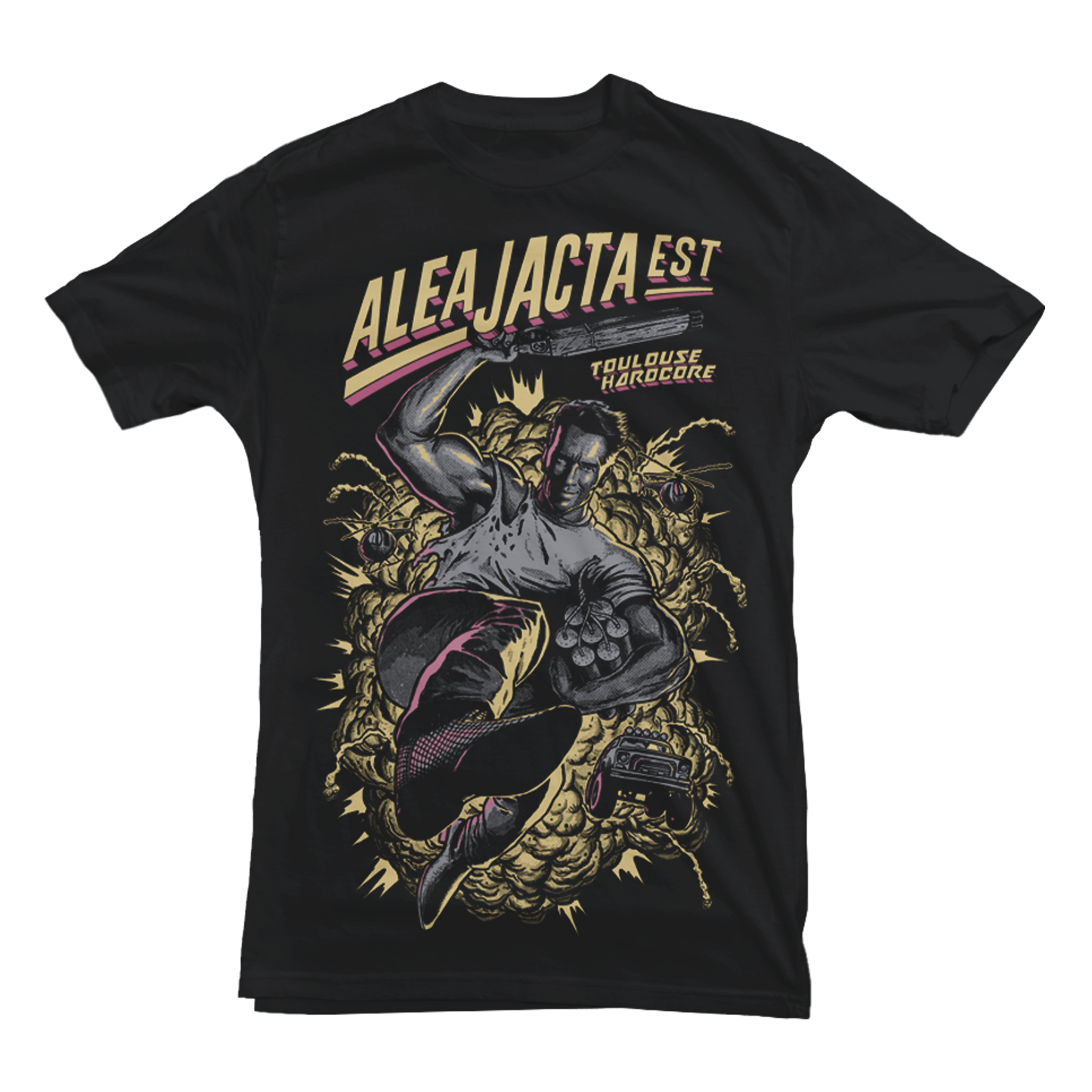 ALEA JACTA EST "Last Action Hero" Black T-Shirt