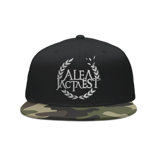 ALEA JACTA EST "Logo" Black Snapback Hat